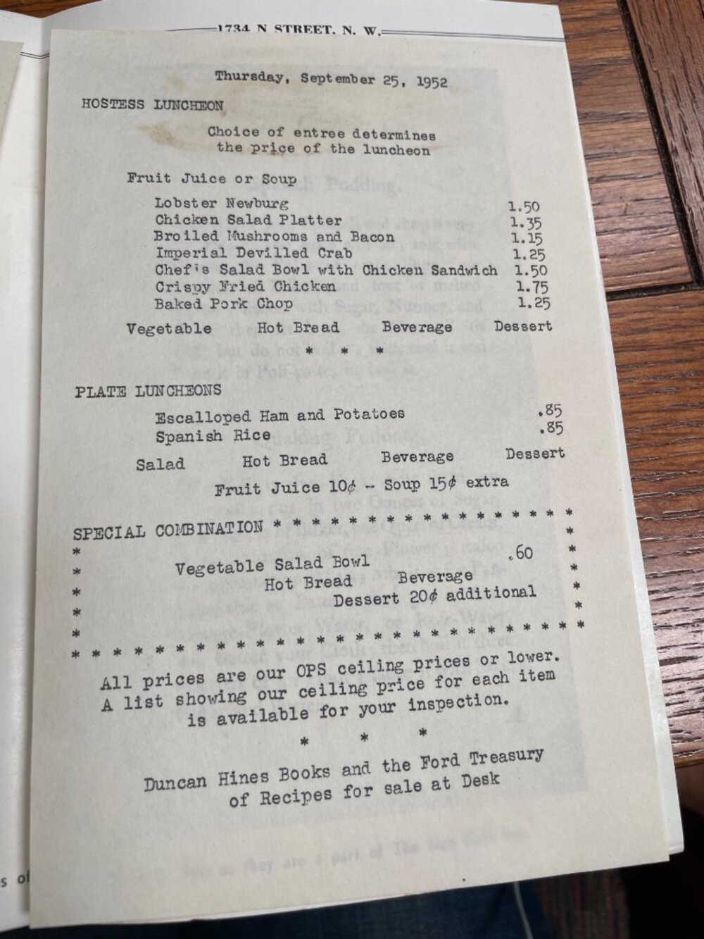 Iron Gate Inn Historical Menu & Brochure - Picture 5 of 6